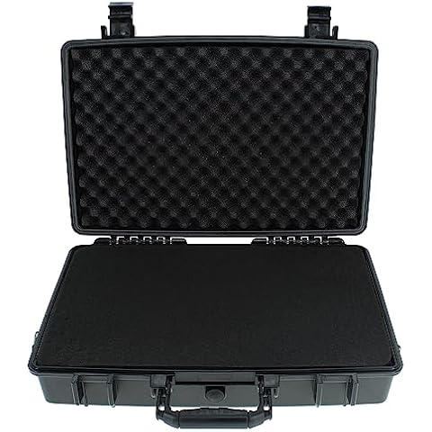 Tactical45 Hard Case with Foam - 19 x 13.4in Lockable Protective Cases for Gun Accessories, Electronics, or Hardware Cover