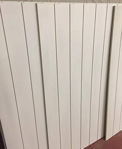 Tongue and Groove Style Wall Panels to Cover 120cms h x 120cms w Primed White Moisture Resistant