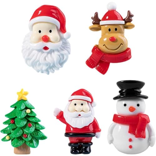 Casiler Lot De 5 Désodorisants De Voiture À Clipser pour Sapin De Noël, Père Noël, pour Ventilation d'air, Décoration De Noël