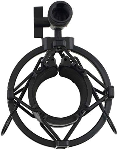 Universal 3KG Bearable Load Mic Microphone Shock Mount Clip Holder Stand Radio Studio Sound Recording Bracket Black Professional image 2