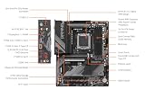 GIGABYTE B650 Gaming X AX V2 (wersja 1.0) AM5 LGA 1718 AMD B650 ATX DDR5, Triple M.2, PCIe 5.0, USB 3.2 Gen2x2 Type-C, AMD Wi-Fi 6E, Realtek 2.5GbE LAN