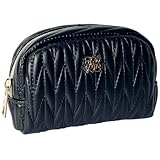 [クロスマーベリー] 化粧ポーチ 小さめ 持ち運び かわいい 大人 旅行 コンパクト 軽量 おしゃれ 小物入れ 黒 レディース ミニ プレゼント メイク 小型 化粧品 手のひらサイズ R85 ブラック