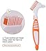 Chargenyang 3 Pack Denture Cleaning Brush Set Hard Denture Toothbrush Portable Denture Toothbrush Cleaning Brush Double Sided Denture Brush for Denture Care