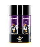 crep protect Spraydose Regen & Fleck Wasserfester Schutz Nano-Schutz für Leder, Nubuk, Wildleder & Canvas – Turnschuhe – Turnschuhe Care 2er Pack – 200ml (Schwarz, Einheitsgröße)