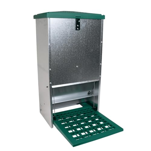 Mangeoire pour 10 poules de 20 kg pour un poulailler propre sans aucun rat