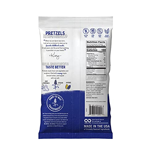 Buying Guide Quinn Maple Almond Butter Filled Pretzel Nuggets, 5oz Bag