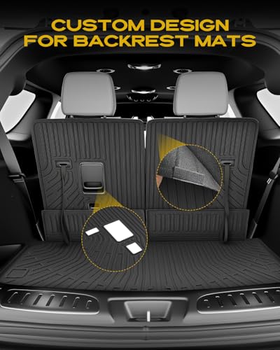 Image of TAPTES Floor Mats & Cargo Liner for Dodge Durango 6 Seats 2016-2026