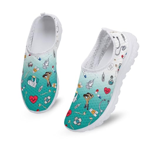 chaqlin Damen Laufschuhe medizinischer Krankenschwester Arbeitsschuhe Leichtathletik Fitness-Sportschuhe Krankenschwester Arbeitsschuhe Nurse Turnschuhe Walking Schuhe,41 EU