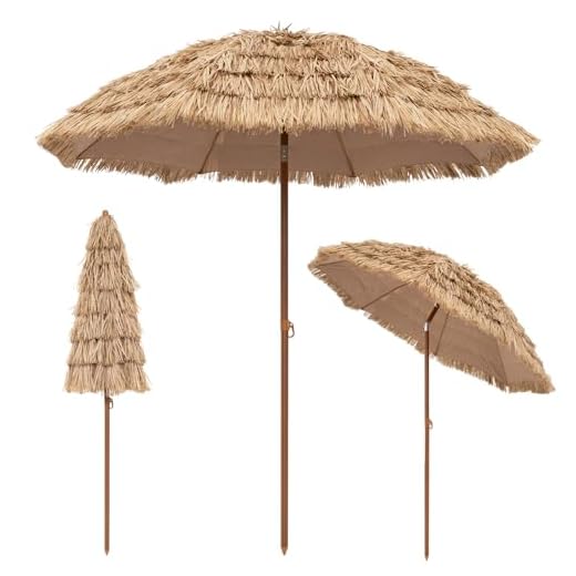 Hawaiian Style Tiki Patio Beach Umbrella