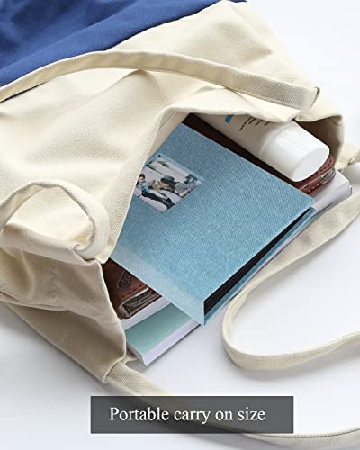 Nescl Small Photo Album 5X7 2 Pack Each Holds 56 Pictures, Linen Cover With Front Window Picture Photo Book Vertical Pockets For 5X7 Mini Albums Wedding Baby Girls Kids(Cyan Blue) #TOP4