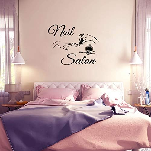 Nail Salon Wall Sticker Removeable Quote Vinyl Wall Art Decals