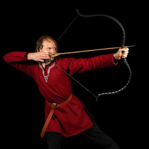 Viking Belt For Men Womens Faux Leather Medieval Belt D Ring Belt Renaissance Belt Vintage Renaissance Rivets Belt For Larp,Ren Faire & Halloween Parties,O Ring Belt, Retro Renaissance Knight Belt #TOP6