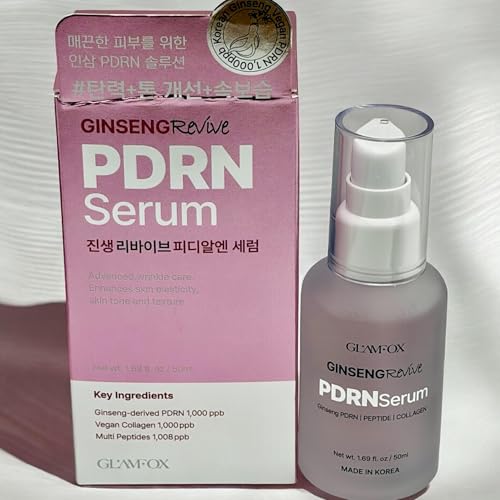 Glamfox Ginseng Revive PDRN Serum, 1.69 fl oz