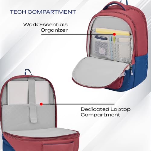 Image of Safari 43L Expandable Laptop Bag with Armor Base, Raincover, 3 Compartments, Compression Straps, Large Size Travel Bag, Ideal For 3-4 Days Staycations, Hiking, Office Bag