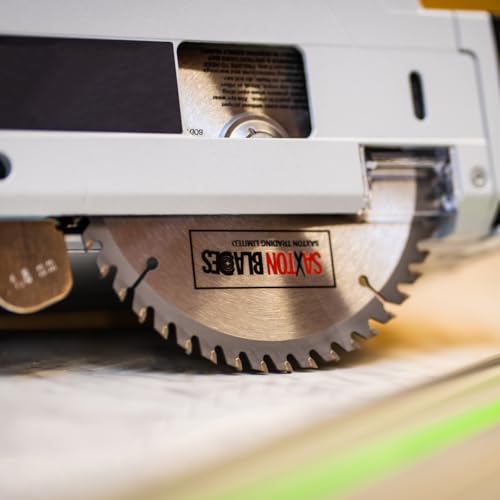 Saxton TCT Circular Fine Cutting Wood Saw Blade 165mm x 20mm (16mm Ring) x 80 Teeth Compatible with Bosch Makita etc