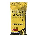 Hunters Specialties Scent-A-Way MAX Odorless Field Wipes - Scent Control Unscented Alcohol-Free Pre-Moistened Wipes for Hunters, Trappers, Anglers, and Campers, 24 Pack