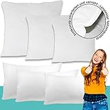[page_title]-Style Heim Kopfkissen 40x40 cm Microfaserkissen Kissen Füllung Kissen-Inlett Schlafkissen Sofakissen weich atmungsaktiv waschbar Oeko-Tex Zertifiziert, Weiß