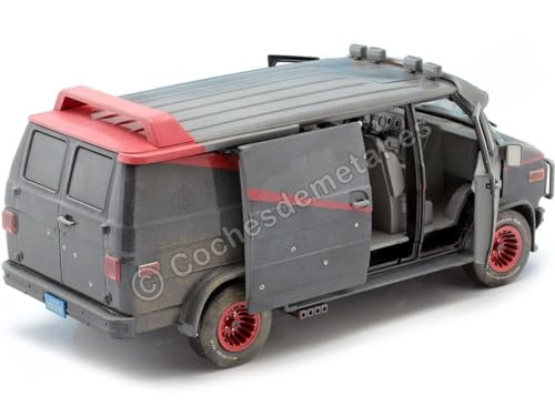 1983 GMC Vandura versión Weathered negro 1/18 miniatura 5