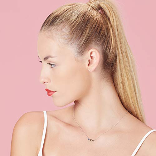 Boma Jewelry Sterling Silver Tri-Toned Gold 14kt. Gold & 18kt. Rose Gold Washed Heart Necklace, 16 inches2