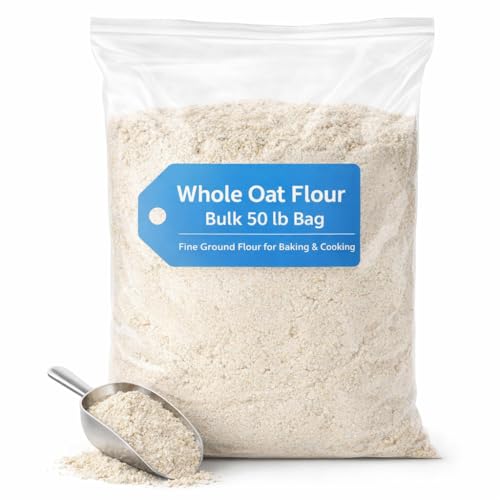 Bulk Whole Oat Flour 50 LB Bag for Baking Cooking Milling and Commercial Kitchen Use 384112 image 2