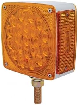United Pacific 38709 - Double Face Turn Signal Light - 45 Led Single Stud - Amber Led/Amber Lens
