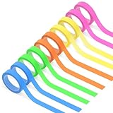 Bolsdoic 10 Rolls Highlighter Tapes, Colored Transparent Marking Sticker, Removable Fluorescent Neon Tape for Students Teachers Reading Taking Notes at Class Home Office