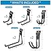PYBTOOL Slatwall Shelves and Hooks, 24 Inch, Industrial Style, 2 Count, Garage Slatwall Storage System