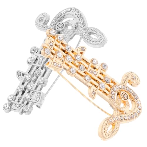 Broche de note musicale anti-glisse pour sublimer vos vêtements ternes sans les abîmer