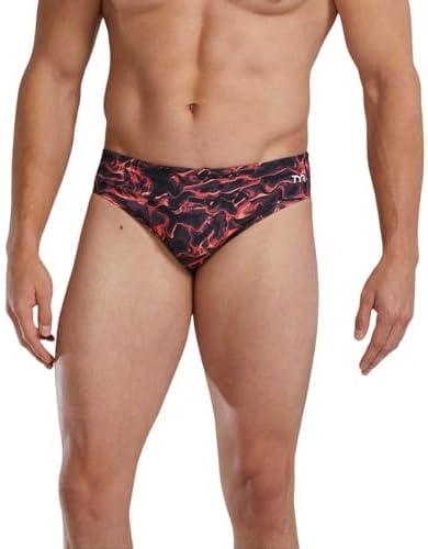 TYR Men's Durafast Elite Racer Brief Swimsuit