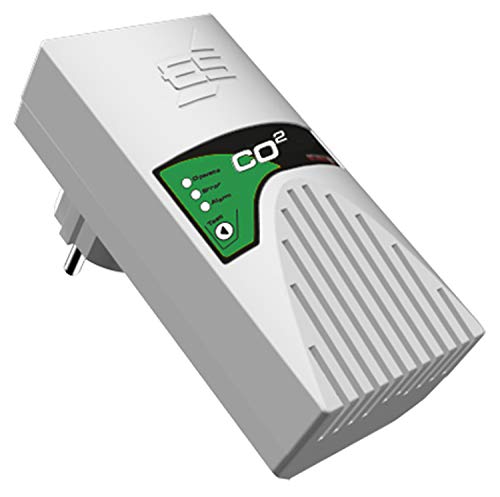 Schabus 300257 CO2 (Kohlensäure) Warngerät, netzbetriebes Plug-in Steckdosengerät (230V) speziell für Teeküchen in Büros, den denen CO2-Flaschen für Wassersprudler aufgestellt sind
