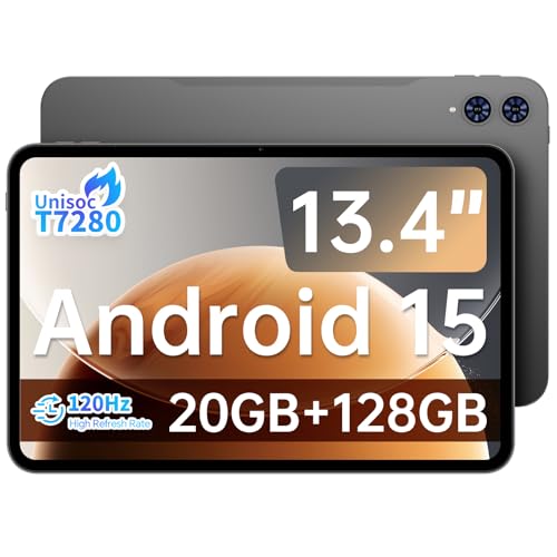 TECLAST 13.4 inch Android 15 T65 Tablet, 20GB+128GB, 120Hz 1920x1200 IPS...