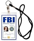 Scully X Files Novelty Laminated Card with Lanyard Halloween Costume Movie Prop