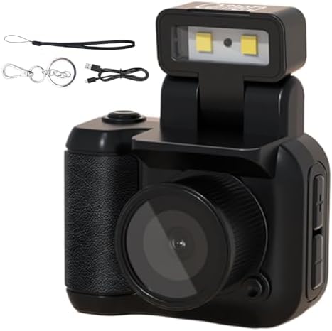 Cámara instantánea retro de 1080p con flash LED, cámara de viaje ...