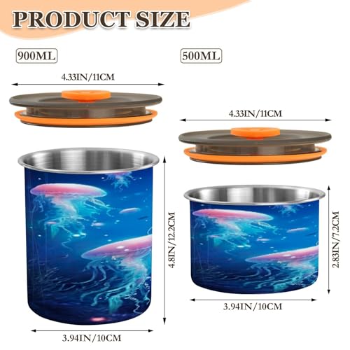 Bote de café de acero inoxidable ATTX 500ml con tapa hermética miniatura 2