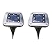 DOITOOL 2sets Solar Lights Outdoor Waterproof 8 Garden Solar Lamp Practical Lighting Tool 2pcs*2