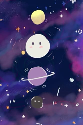 Subtle Non-Binary Space planet Empowering notebook | LGBTQ+ Notebook with Flipbook Animation |140 Quotes and Positive Affirmations | std int.