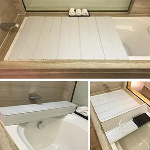 Plateau de baignoire blanc rigide pour poser un ordinateur sans risque
