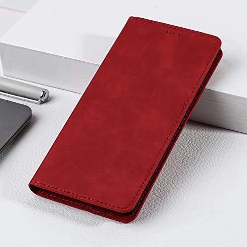 Protection Xiaomi Poco C40 rouge avec support de visionnage pour le train