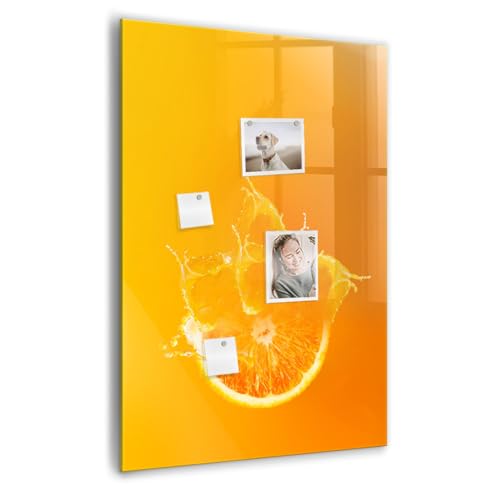 Tableau de notes magnétique en verre effaçable 70x100 pour bureau