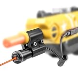 Geyet Salt Laser Beam Sight Compatible for Fly Salt Gun 2.0 3.0 & 4.0 Salt Airsoft Rifle and Splatter Gun, Red Laser Bug Laser Sight for BB Pump's Accessories Hunting (Not Included Salt Gun)