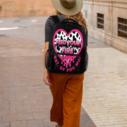 Mochila de vaca para laptop 15.6 ligera y resistente contra golpes escolares 6