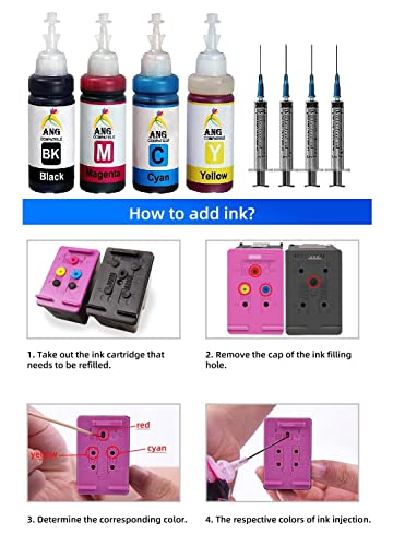 ANG Refill Kit Universal for Cannon 810, 811, 740, 741, 745, 746 Ink Cartridges Black - Image 6