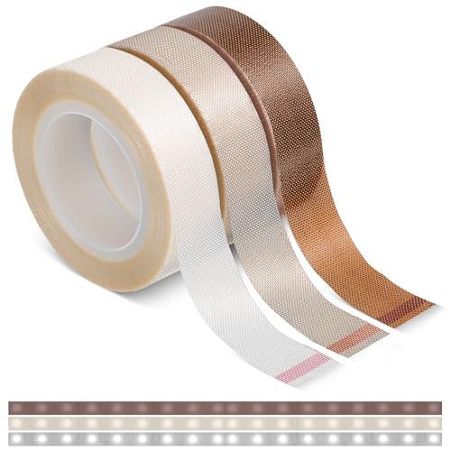 Aysatogc 3 rollos de cinta opaca LED tira cubierta atenuación luz atenuación cinta adhesiva para tira LED TV retroiluminación cocina dormitorio decoración