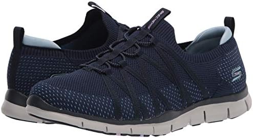 Skechers Women's Sneaker, Navy,7.5 | Image 6