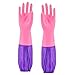 Produktbild Küchenreinigung Handschuhe Warm Velvet Waschen Haushaltswasserdicht Spültechnik Scrubber Dish Gummi Scrub Gartenhandschuhe, Einweghandschuhe, geeignet (Color : D)