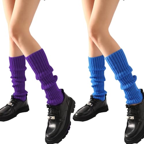 Image of 2 Pcs Leg Warmers Y2k, Leg Warmers, Y2k Accessories, Cute Kawaii Cream Legwarmers for Women Winter
