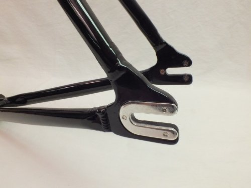 Motobecane Unbranded Fixie Record Bicycle Frame Set (Gloss Black, 54cm)