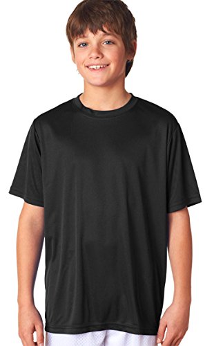 T-shirt noir enfant A4 NB3142 idéal pour le sport scolaire