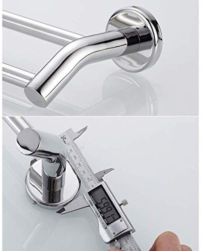 Toallero multifuncional de pared hecho de acero inoxidable para estantes de baño de 102 cm 2