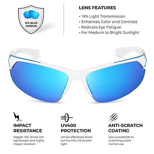 Image of Polarized Sport Sunglasses for Men Women Wrap Around UV400 Running Baseball Softball Fishing Driving Glasses